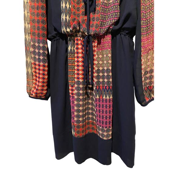 Maeve Anthropologie Rosalie Dress Small Blouson Knee Length Peasant Boho Print - Picture 8 of 10